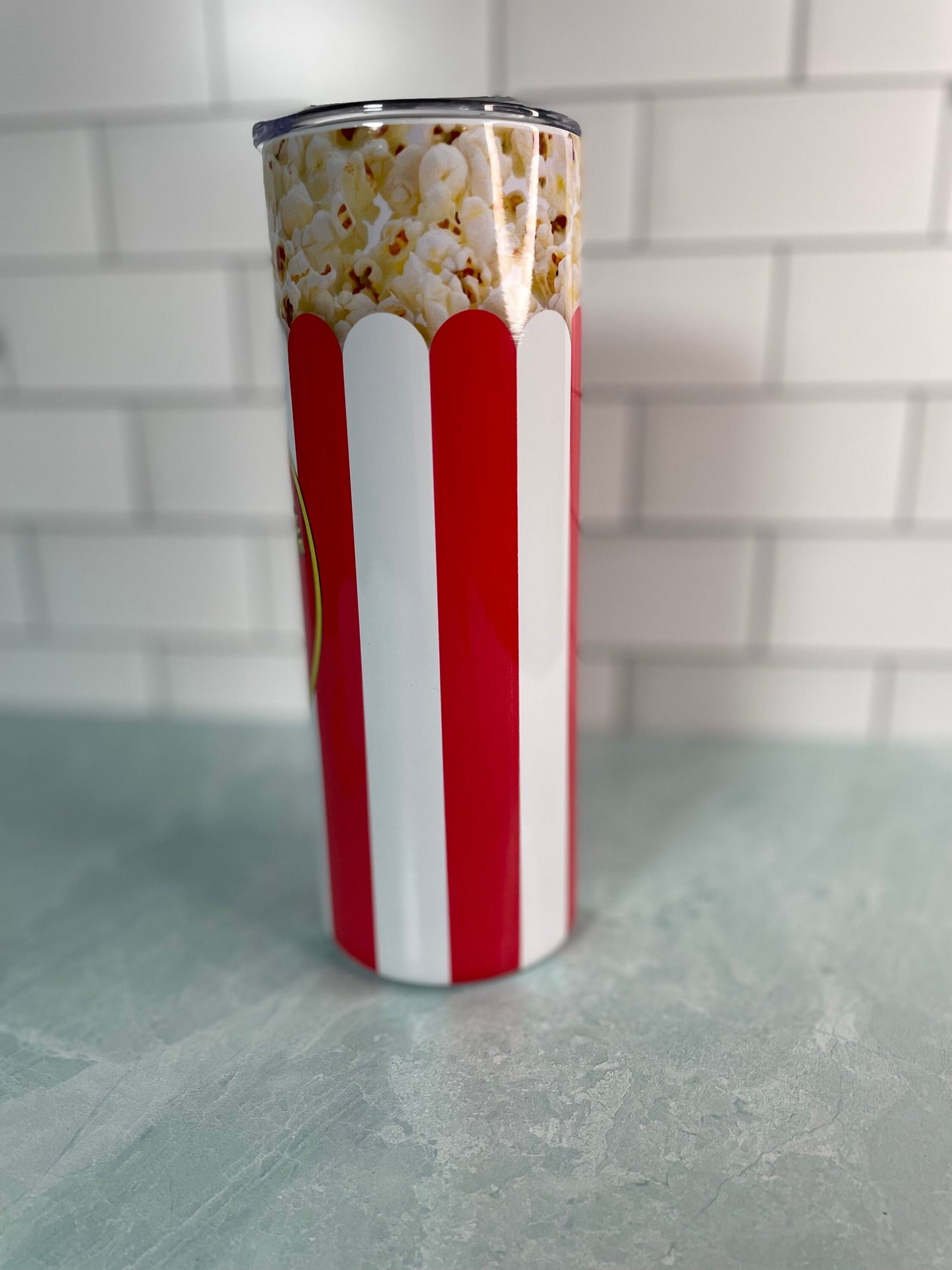 Snaxalotl 20 oz skinny tumbler