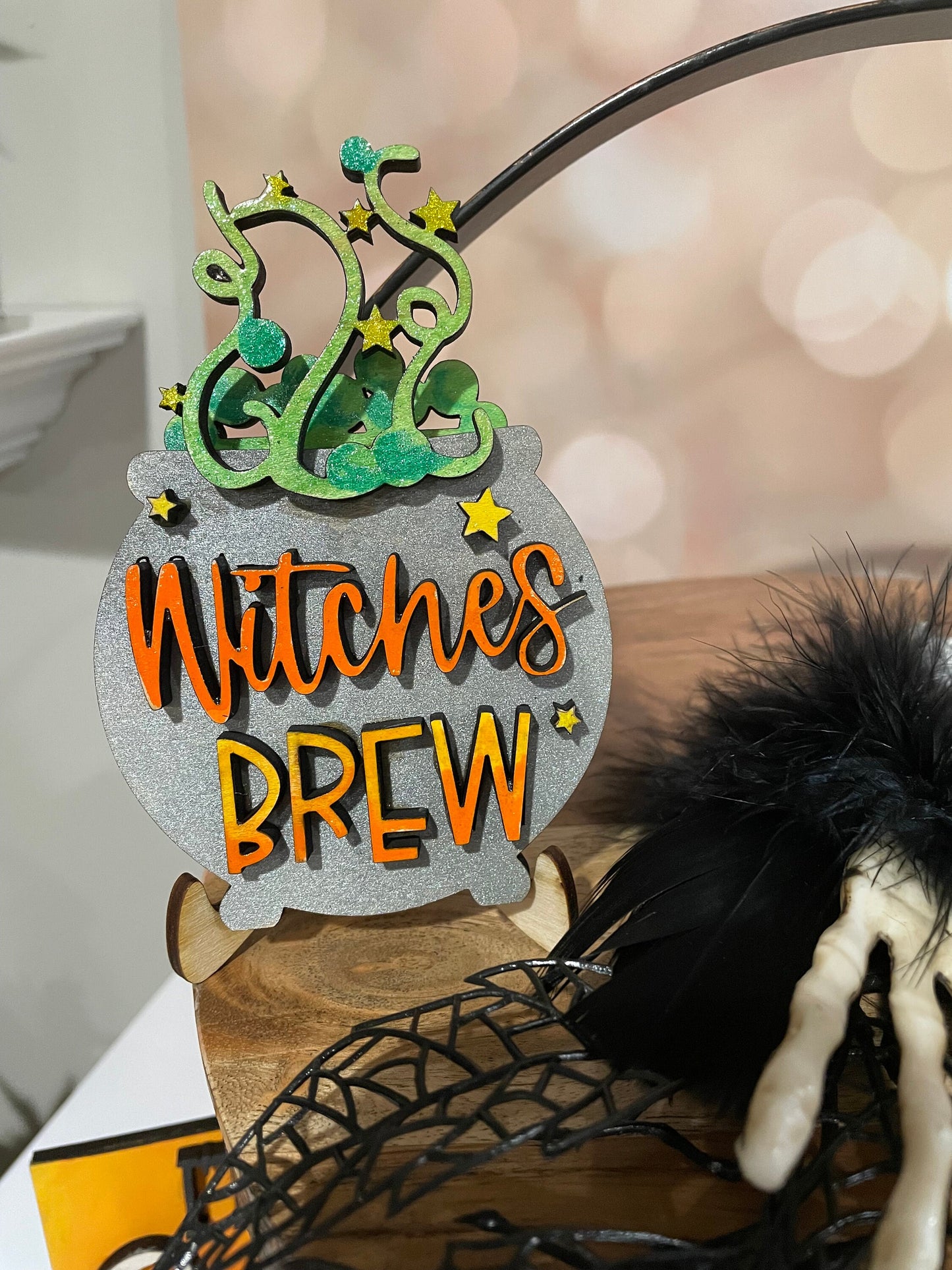 Halloween Tiered Tray Decor #3 | Tier Tray Decor| Halloween decor | Mini signs for Halloween| Witches Brew | Poison