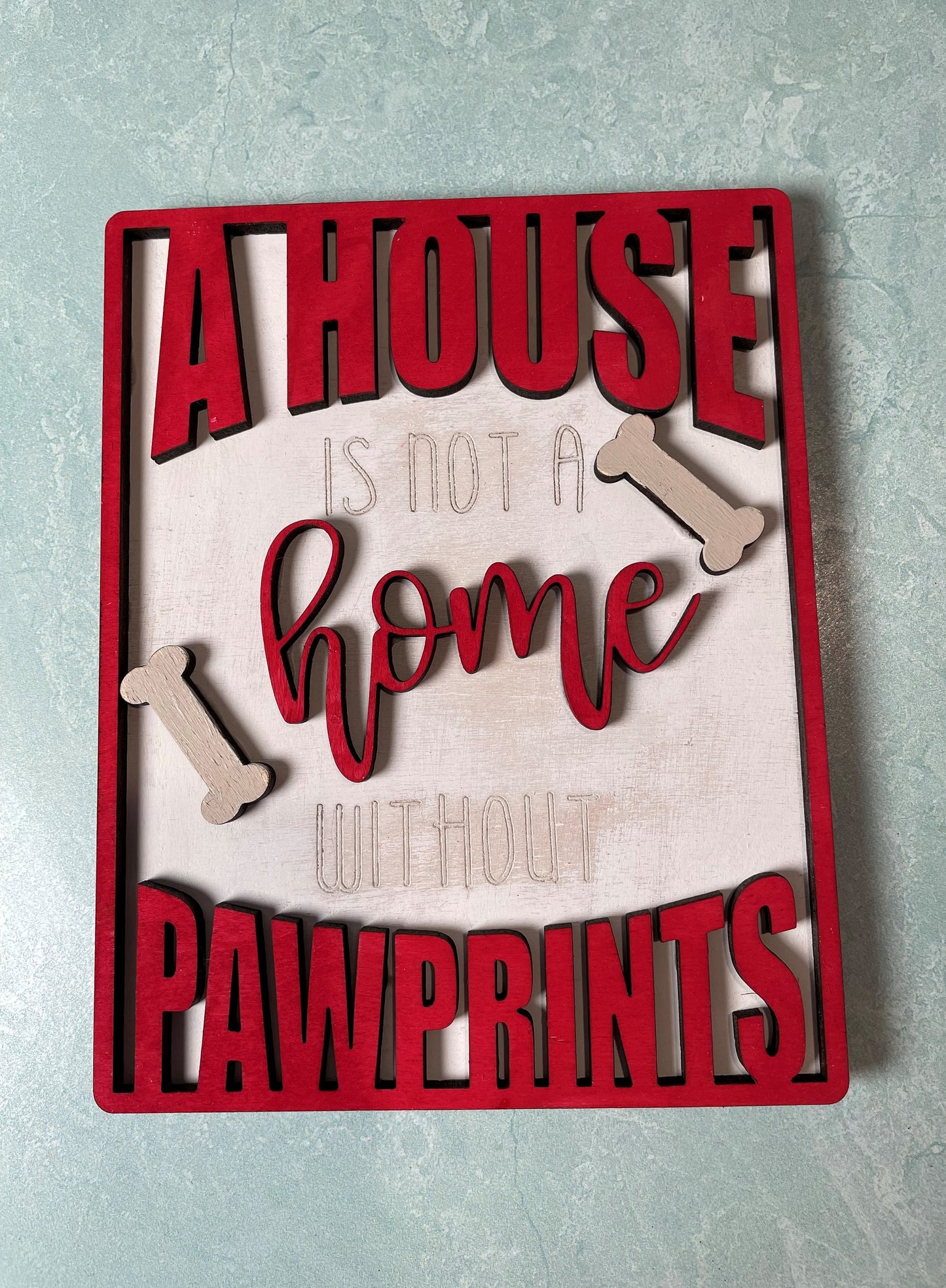 Tiered tray decor | love my dogs | mini signs | farmhouse decor