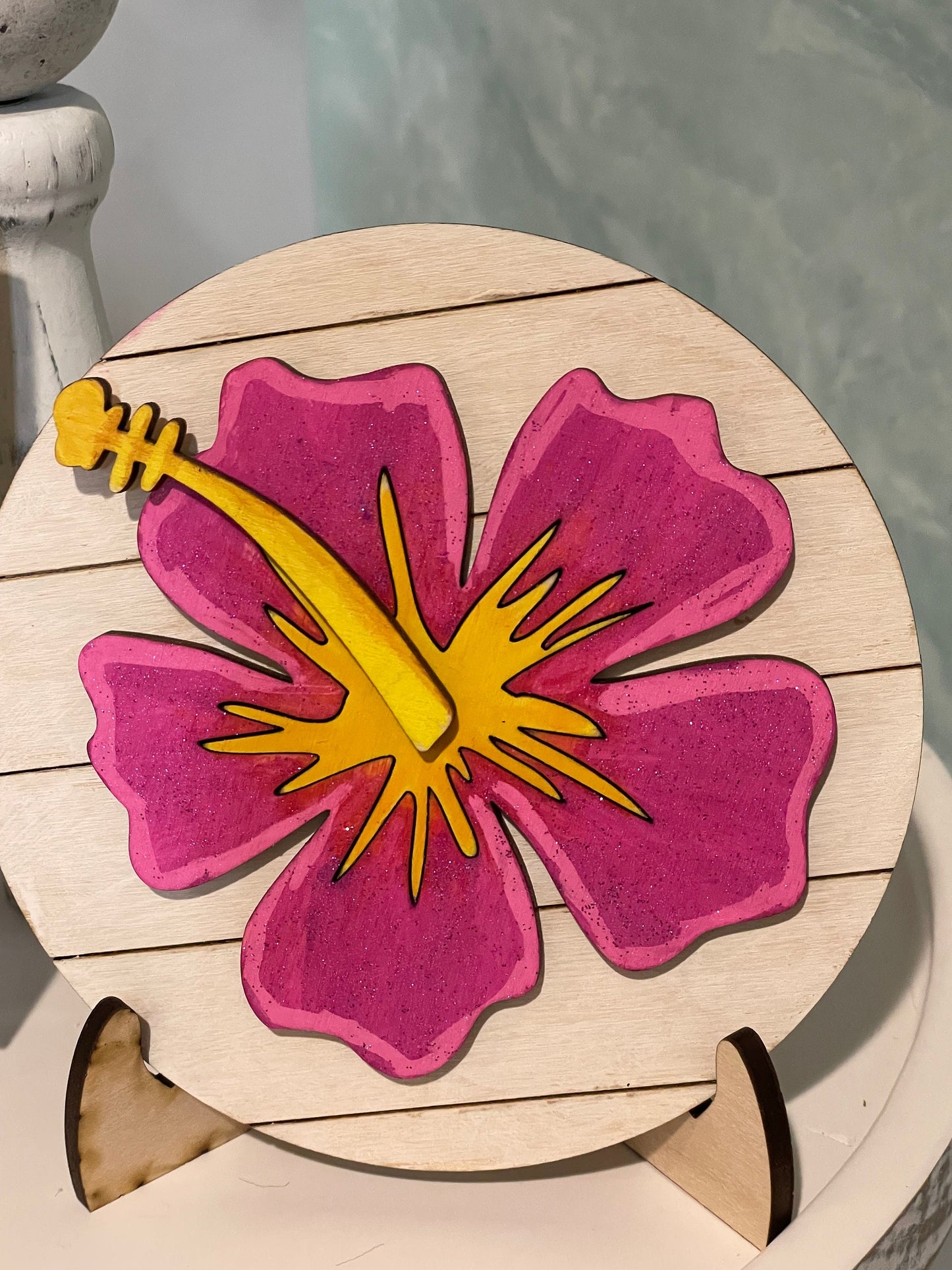 Tropical Beach Tiered Tray Decor | Summer Themed Decor