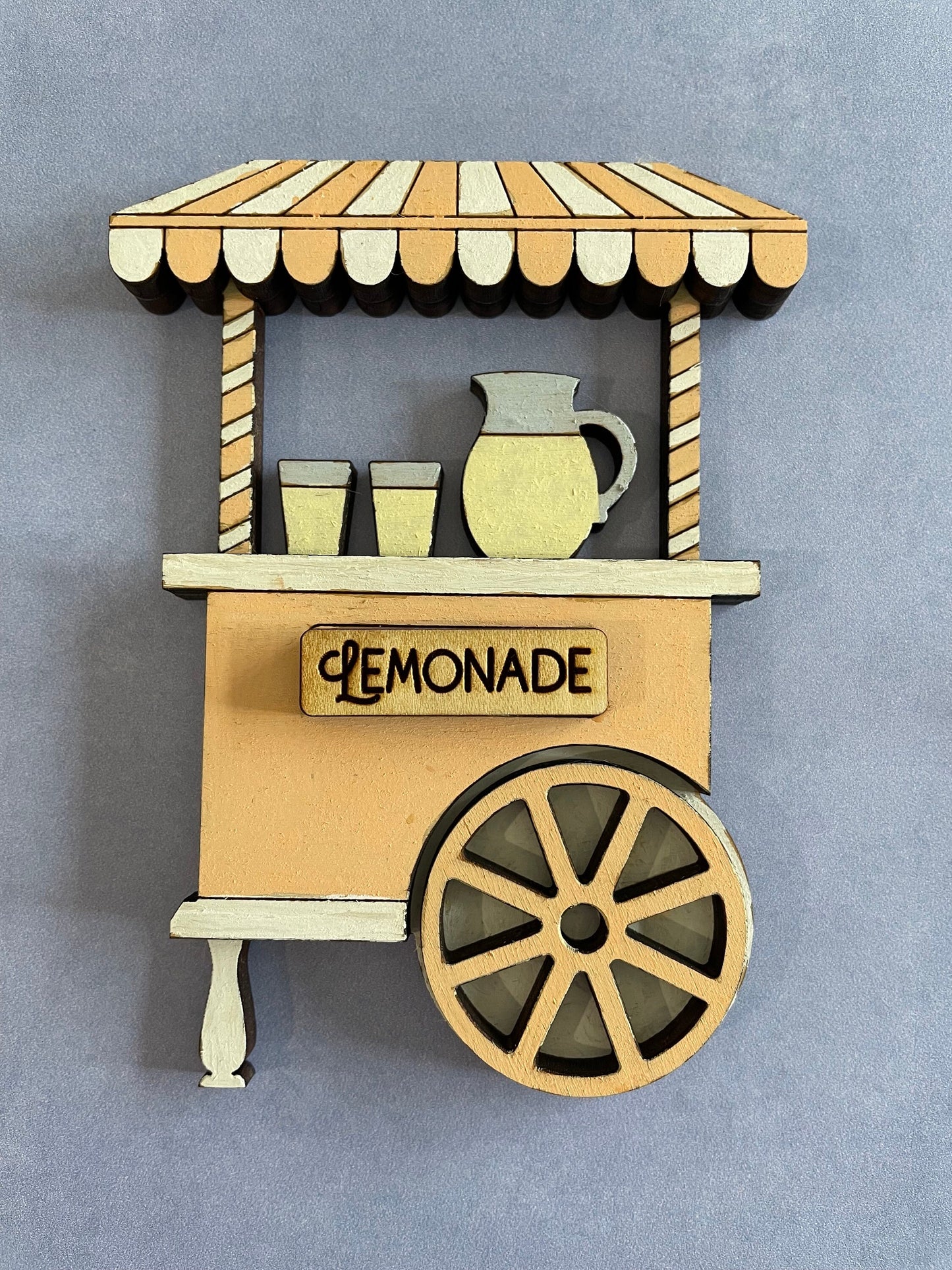 Vintage lemonade stand tiered tray set | Pink and white mini signs |Summer decor