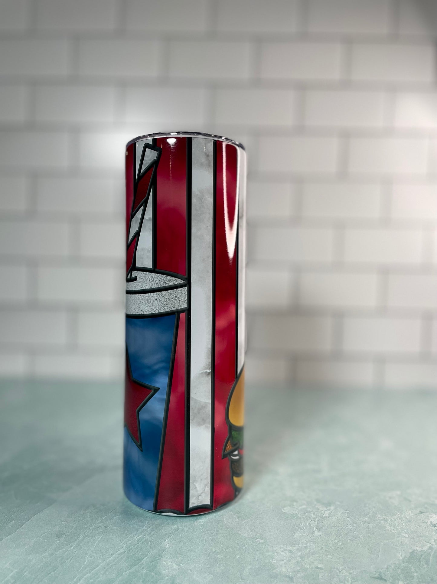 Hamburger and fries | 20 oz skinny tumbler