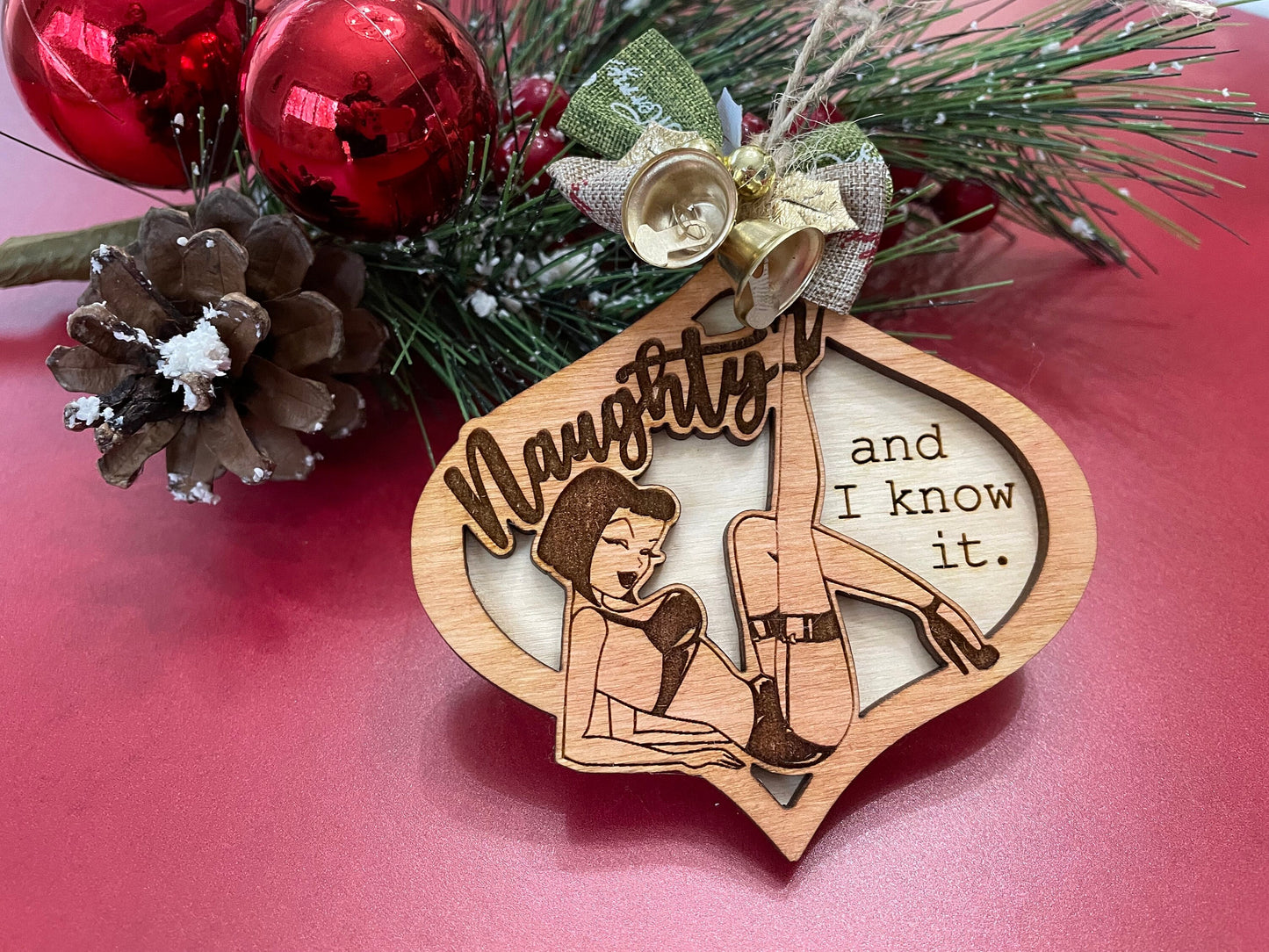 Retro funny Christmas ornaments