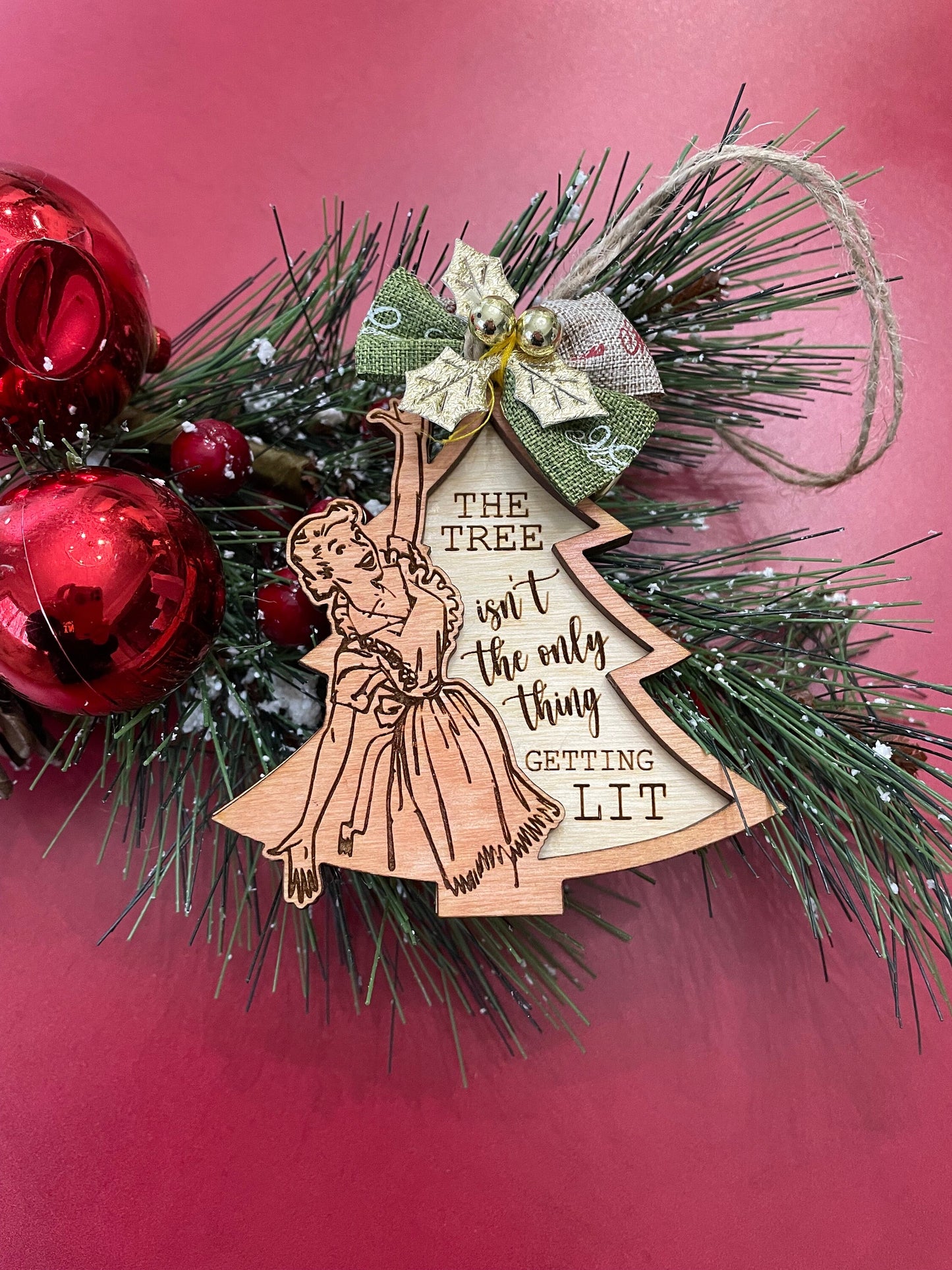 Retro funny Christmas ornaments