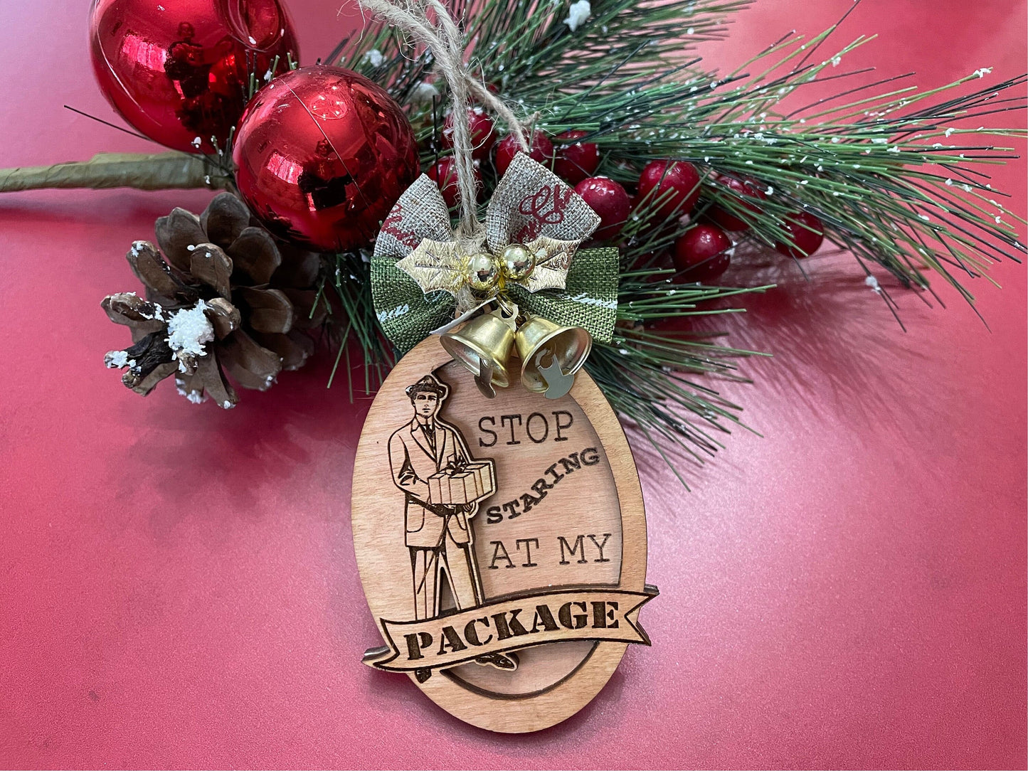 Retro funny Christmas ornaments