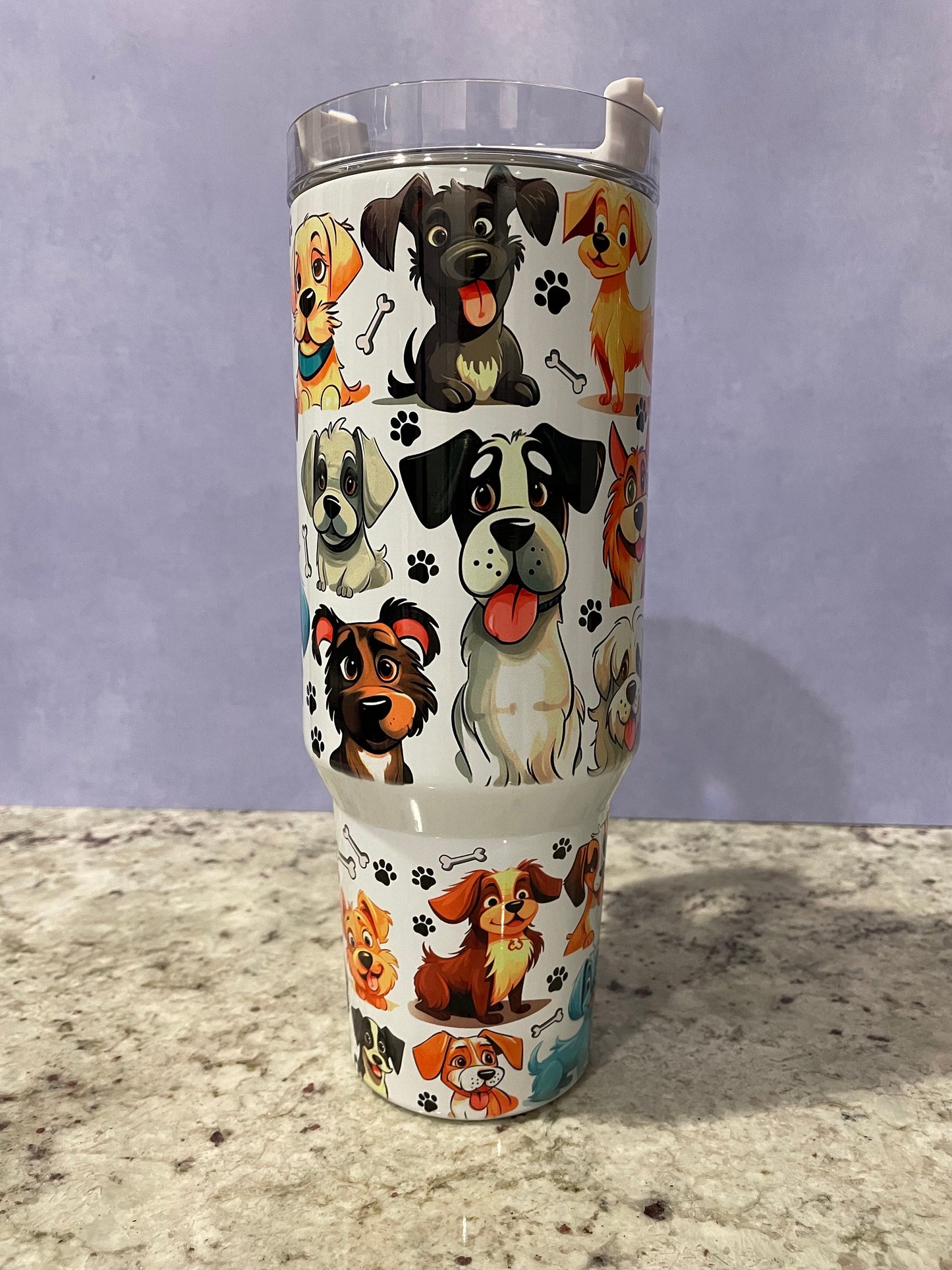 40 oz tumbler with handle | Dogs, dogs and more dogs