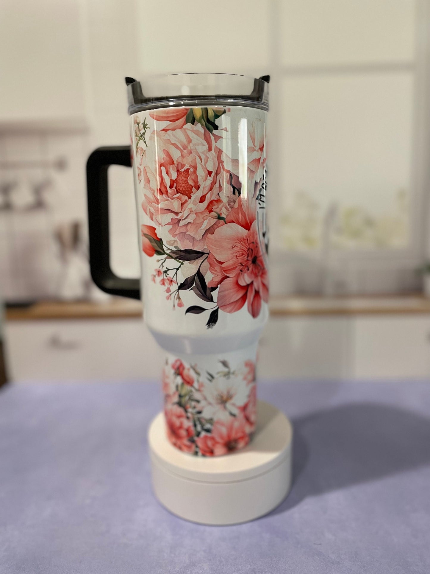 40 oz tumbler with handle | Beautifully broken, perfectly imperfect