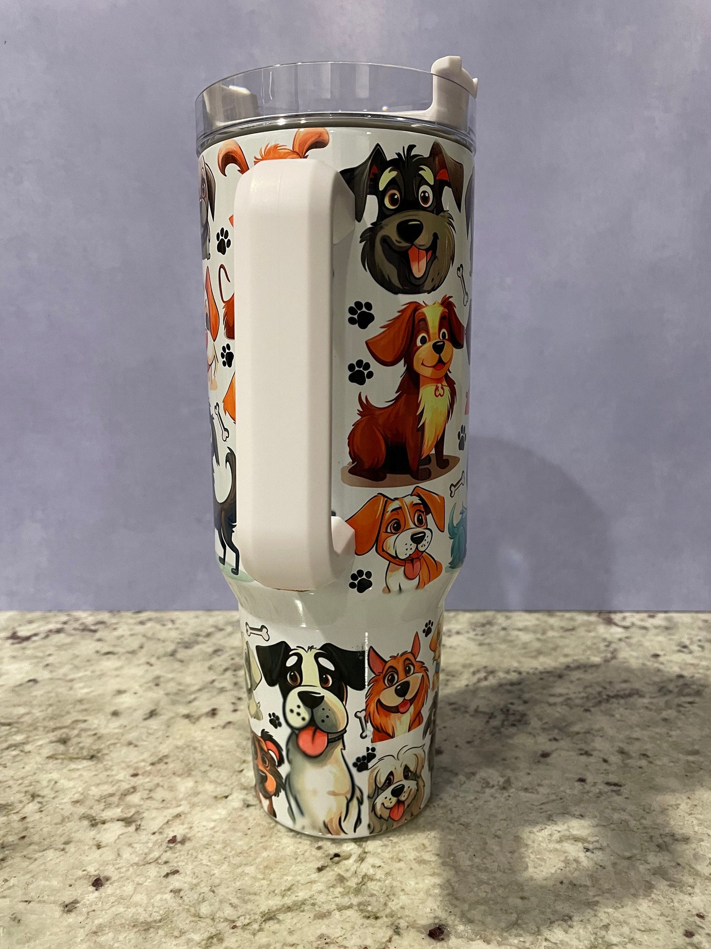 40 oz tumbler with handle | Dogs, dogs and more dogs