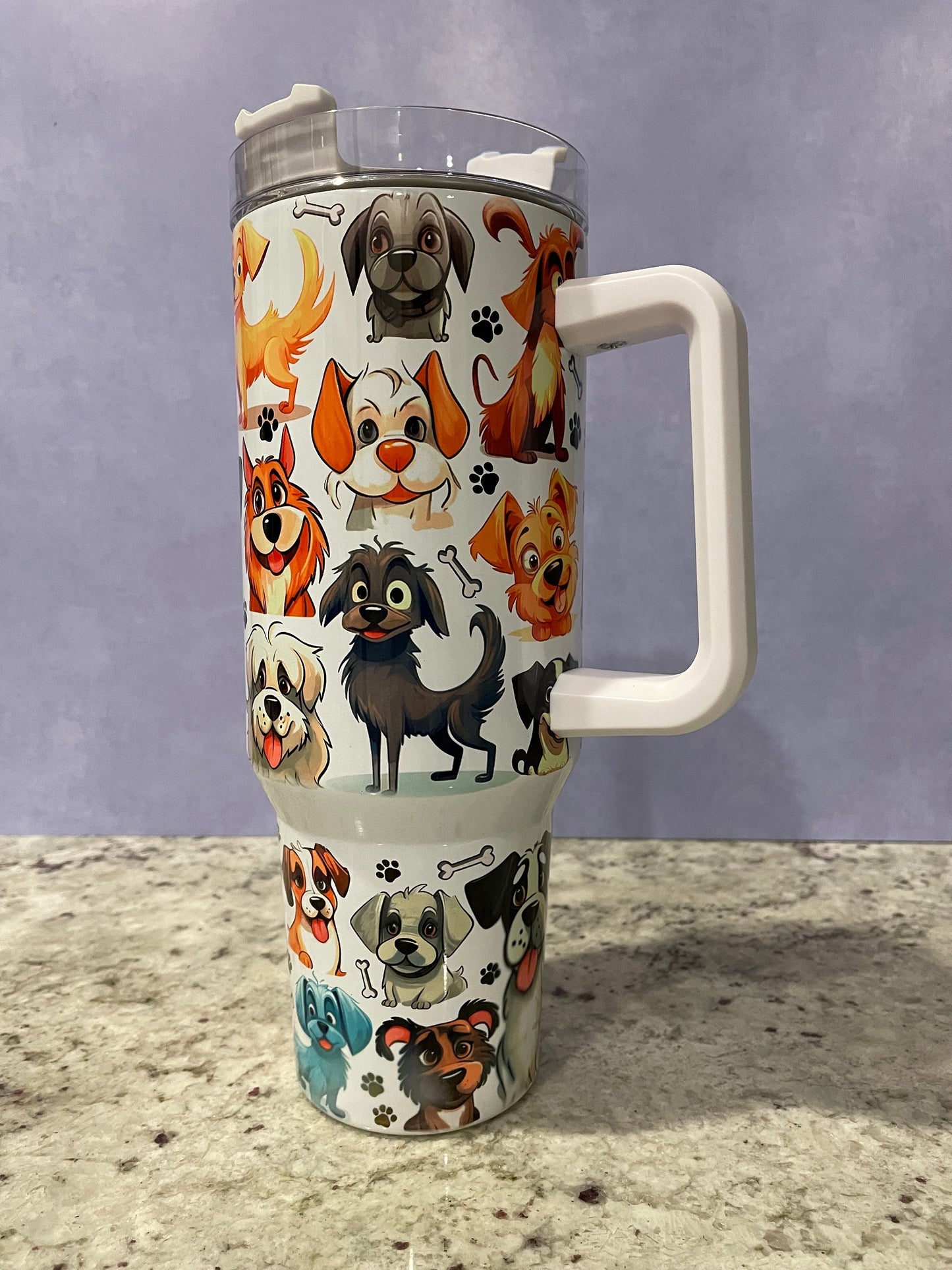 40 oz tumbler with handle | Dogs, dogs and more dogs