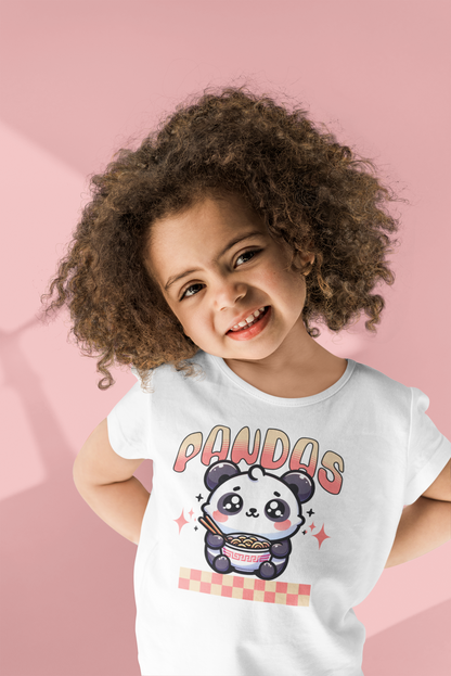 Infant bodysuit or Toddler t-shirt with Panda design