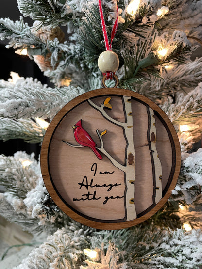 Cardinal Always With You Ornament