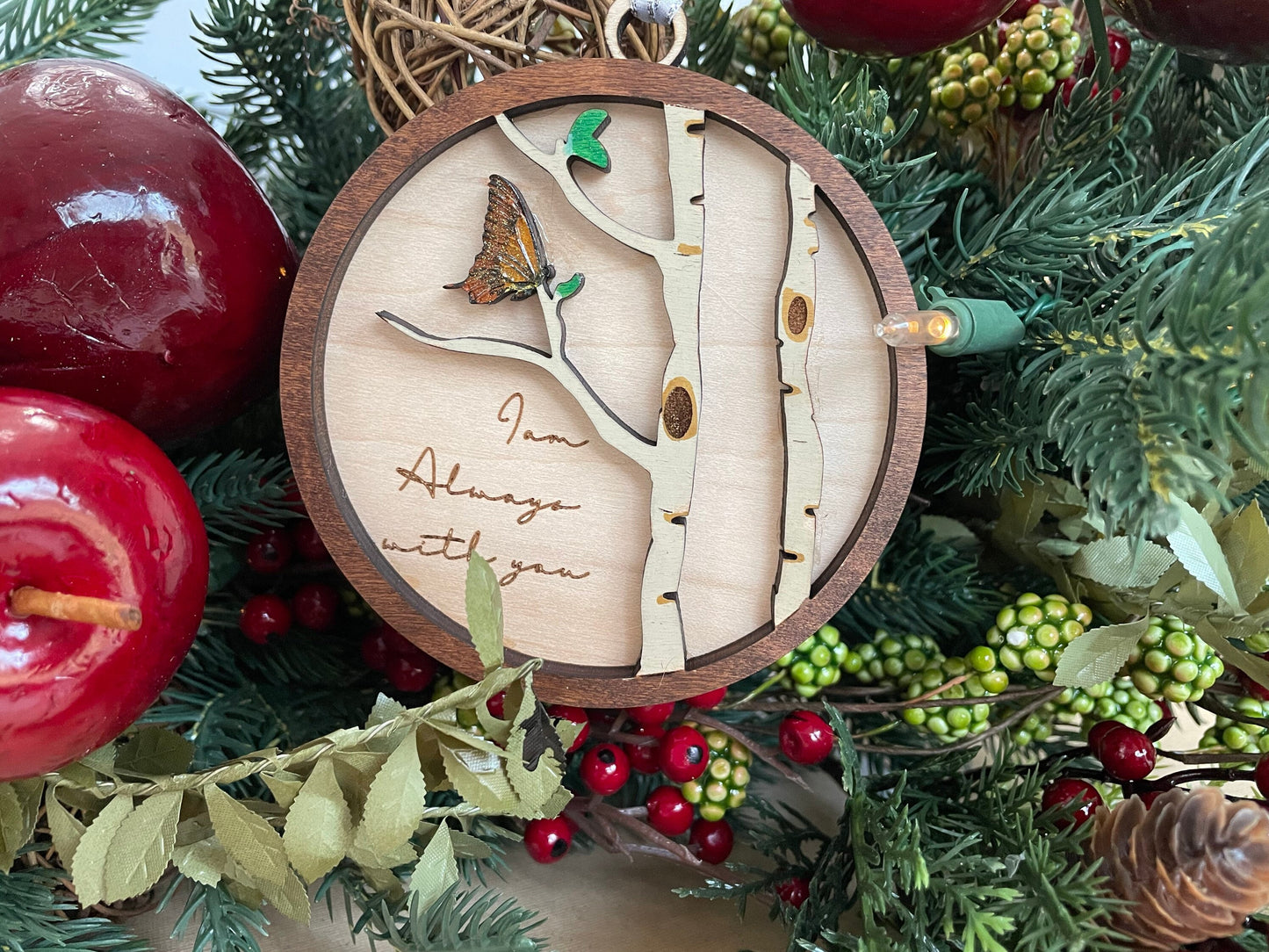 Butterfly Always With You Ornament | Memorial gift