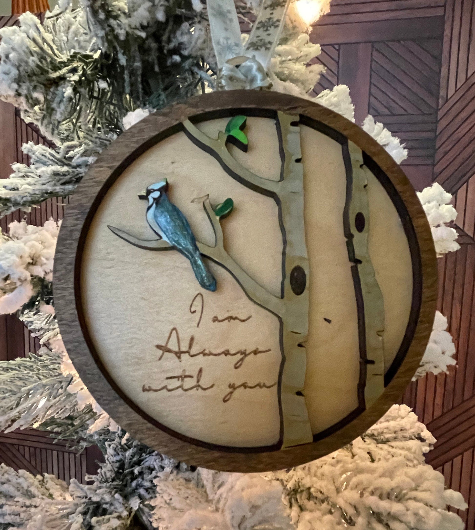 Bluebird I am always with you ornament | Memorial ornament | Christmas ornament