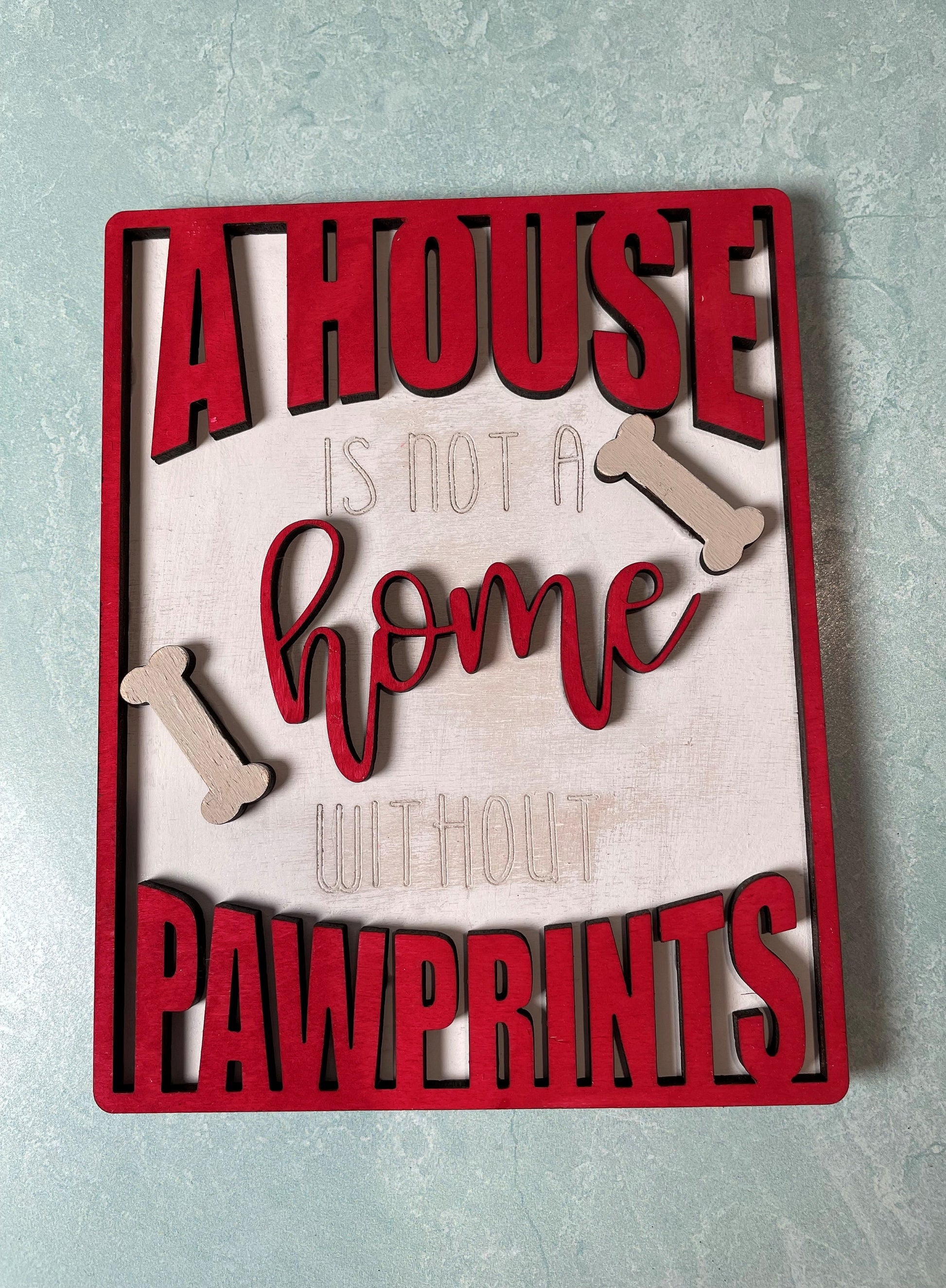 Tiered tray decor | love my dogs | mini signs | farmhouse decor