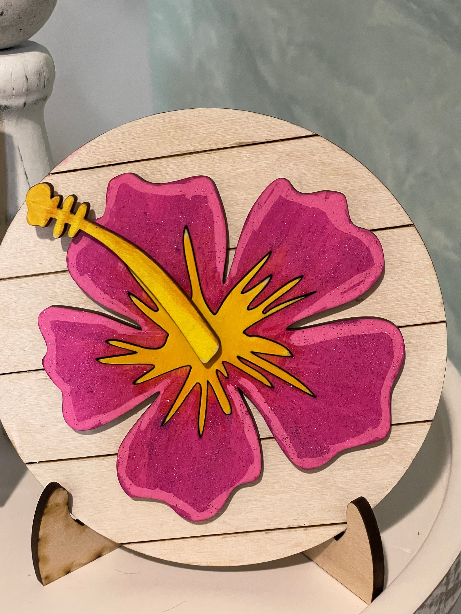 Tropical Beach Tiered Tray Decor | Summer Themed Decor
